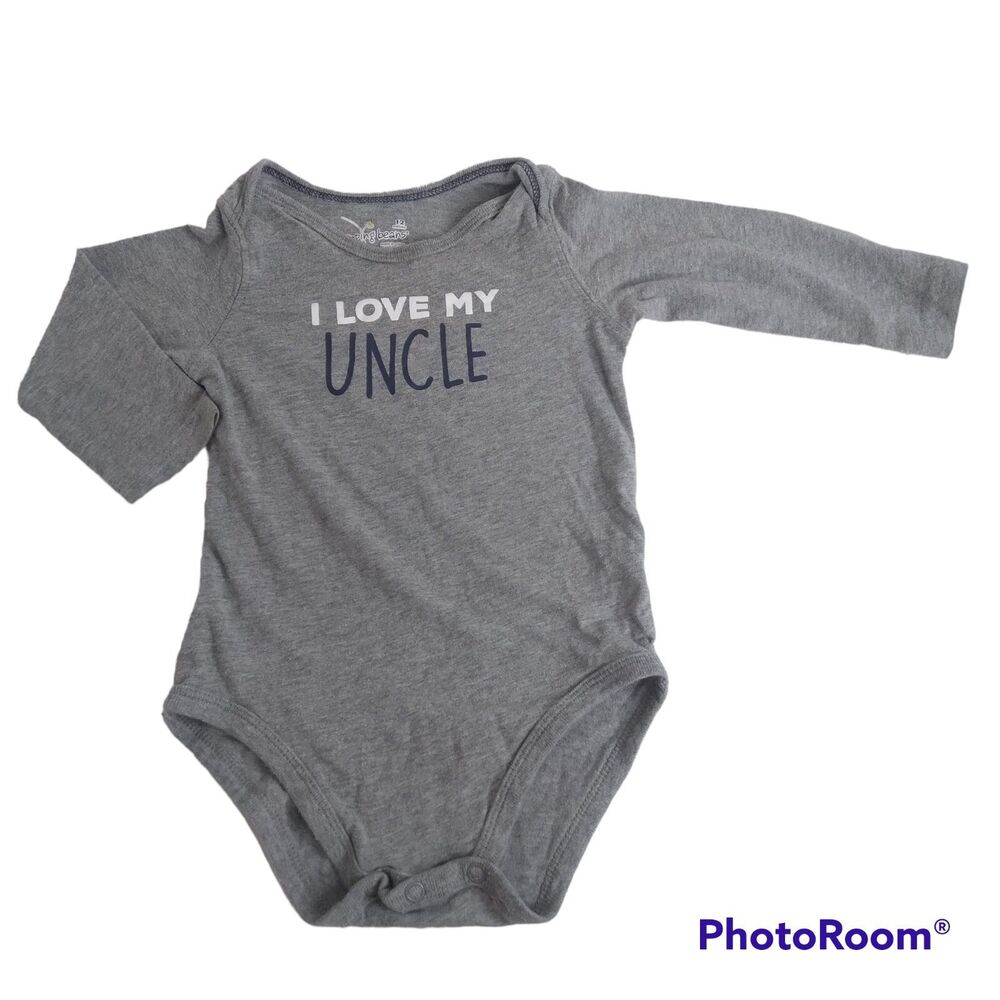 Jumping Beans I Love My Uncle 12m Bodysuit One Piece Creeper Long Sleeve Family